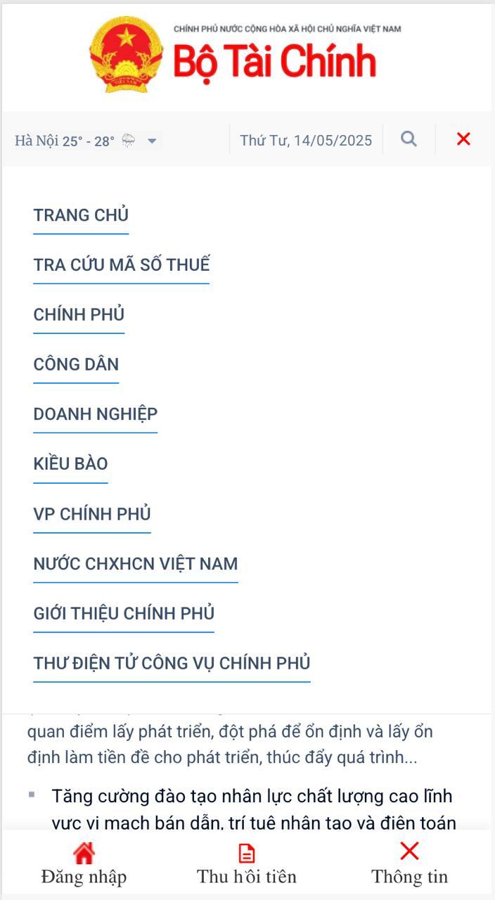 APP THUẾ - BỘ TÀI CHÍNH 6