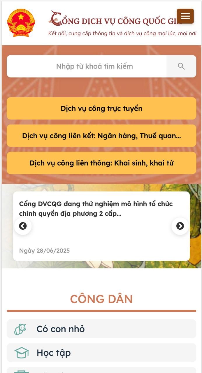 DỊCH VỤ CÔNG QUỐC GIA 4
